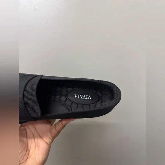 VIVAIA Francesca Knit Platform Chunky Heel Loafers size 39.5 - Picture 8 of 9